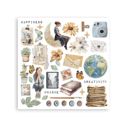 Stamperia Secret Diary Rub-On 15,5x15,5cm Assortment (6pcs) (DFLRBX09)