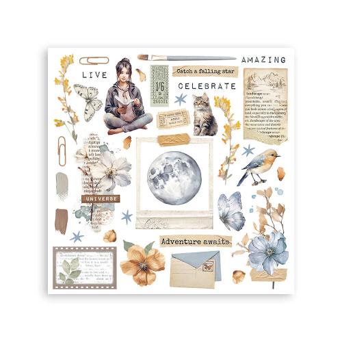 Stamperia Secret Diary Rub-On 15,5x15,5cm Assortment (6pcs) (DFLRBX09)