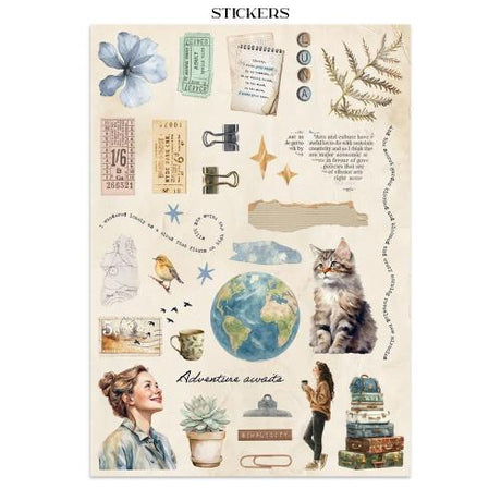 Stamperia Secret Diary Junk Journal Stickers, Backgrounds, Cut-Outs (SBJK15) - Postage as per Actual
