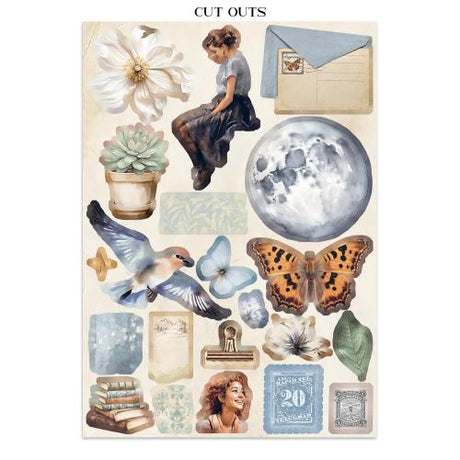 Stamperia Secret Diary Junk Journal Stickers, Backgrounds, Cut-Outs (SBJK15) - Postage as per Actual