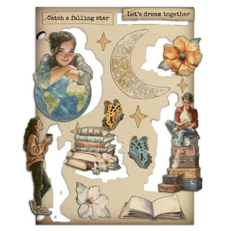 Stamperia Secret Diary A5 Colored Wooden Shape (KLSP196)