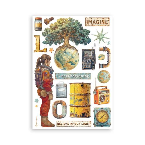 Stamperia A New Beginning A5 Washi Pad (8pcs) (SBW31)
