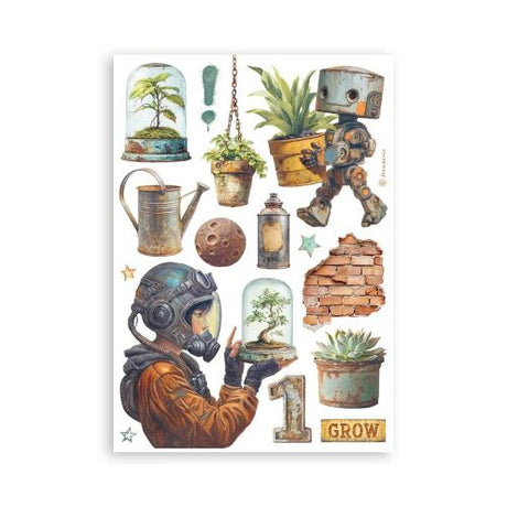Stamperia A New Beginning A5 Washi Pad (8pcs) (SBW31)