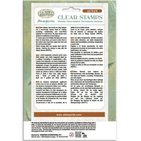 Stamperia A New Beginning Clear Stamp (WTK238)