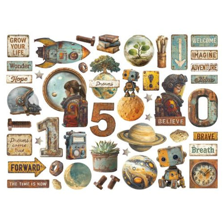 Stamperia A New Beginning Die Cuts Assorted (45pcs) (DFLDC129)