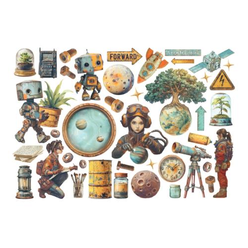 Stamperia A New Beginning Ephemera (41pcs) (DFLCT77)