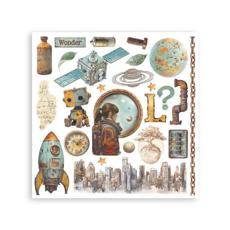 Stamperia A New Beginning Rub-On 15,5x15,5cm Assortment (6pcs) (DFLRBX10)