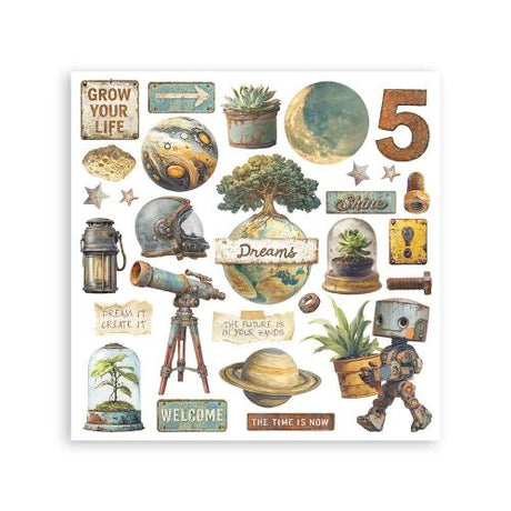 Stamperia A New Beginning Rub-On 15,5x15,5cm Assortment (6pcs) (DFLRBX10)