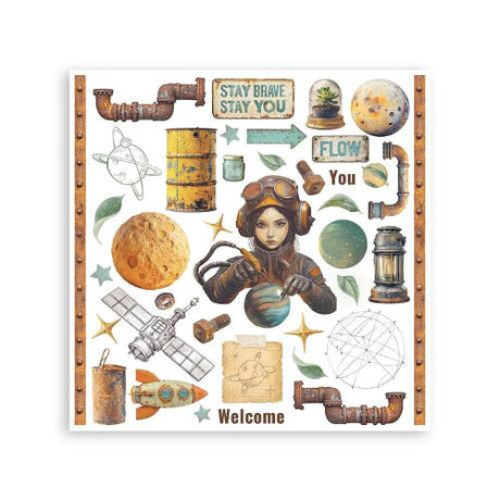 Stamperia A New Beginning Rub-On 15,5x15,5cm Assortment (6pcs) (DFLRBX10)