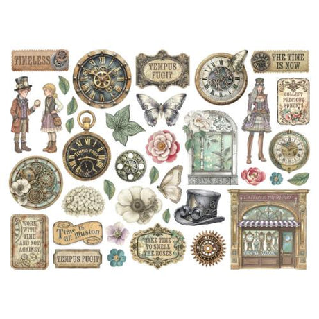 Stamperia Gardens of Time Die Cuts Assorted (38pcs) by Antonis Tzanidakis (DFLDC130)