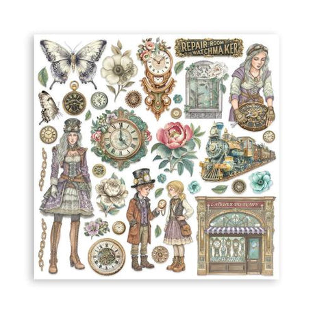 Stamperia Gardens of Time 12x12 Inch Paper Pack by Antonis Tzanidakis (SBBL185) - Postage as per Actual