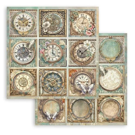 Stamperia Gardens of Time 8x8 Inch Paper Pack by Antonis Tzanidakis (SBBS141)