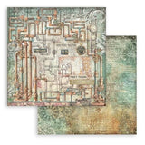 Stamperia Gardens of Time 8x8 Inch Paper Pack Maxi Background Selection by Antonis Tzanidakis (SBBS142)