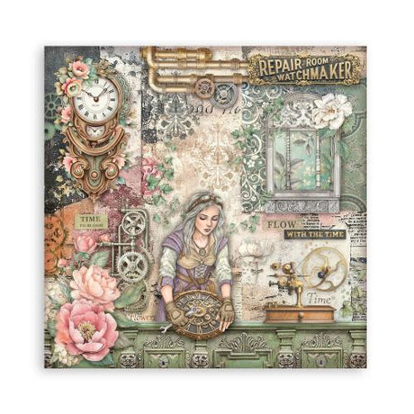 Stamperia Gardens of Time 12x12 Inch Paper Pack Maxi (Single Face) by Antonis Tzanidakis (SBBXLB36) - Postage as per Actual