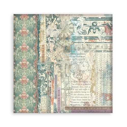 Stamperia Gardens of Time 8x8 Inch Paper Pack Maxi (Singel Face) by Antonis Tzanidakis (SBBSXB24)