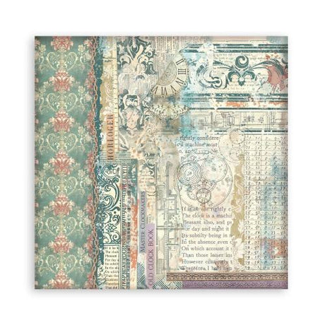 Stamperia Gardens of Time 8x8 Inch Paper Pack Maxi (Singel Face) by Antonis Tzanidakis (SBBSXB24)