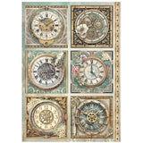 Stamperia Gardens of Time A4 Rice Paper Selection (6pcs) by Antonis Tzanidakis (DFSA4XTM)