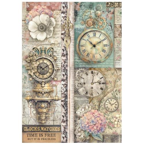 Stamperia Gardens of Time A4 Rice Paper Selection (6pcs) by Antonis Tzanidakis (DFSA4XTM)