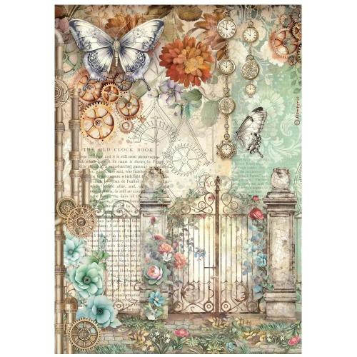 Stamperia Gardens of Time A4 Rice Paper Selection (6pcs) by Antonis Tzanidakis (DFSA4XTM)