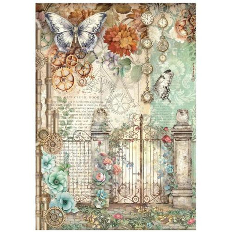 Stamperia Gardens of Time A4 Rice Paper Selection (6pcs) by Antonis Tzanidakis (DFSA4XTM)