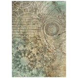Stamperia Gardens of Time A6 Rice Paper Backgrounds Selection (8pcs) by Antonis Tzanidakis (DFSAK6053)
