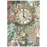 Stamperia Gardens of Time A6 Mini Rice Paper (8pcs) by Antonis Tzanidakis (DFSA6X05)
