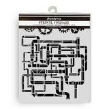 Stamperia Gardens of Time Thick Stencil 20x25cm Tubes by Antonis Tzanidakis (KSTD202)
