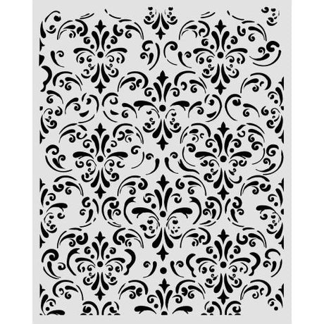 Stamperia Gardens of Time Thick Stencil 20x25cm Wallpaper by Antonis Tzanidakis (KSTD205)
