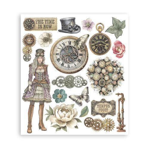 Stamperia Gardens of Time Rub-On 20,5x23cm Assortment (6pcs) by Antonis Tzanidakis (DFLRBXG04)