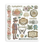 Stamperia Gardens of Time Rub-On 20,5x23cm Assortment (6pcs) by Antonis Tzanidakis (DFLRBXG04)