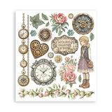 Stamperia Gardens of Time Rub-On 20,5x23cm Assortment (6pcs) by Antonis Tzanidakis (DFLRBXG04)