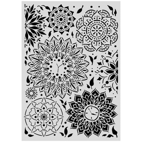 Stamperia Art Stories A3 Big Stencil Mandala Pattern by Antonis Tzanidakis (KSTDA3012) - Postage as per Actual