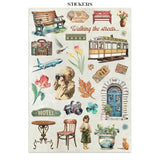 Stamperia Art of Travelling Junk Journal Stickers, Backgrounds, Cut-Outs (SBJK18)