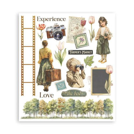 Stamperia Art of Travelling Rub-On 20,5x23cm Assortment (6pcs) (DFLRBXG05)