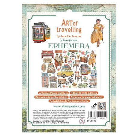 Stamperia Art of Travelling Ephemera (39pcs) (DFLCT79)