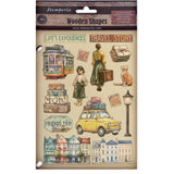 Stamperia Art of Travelling A5 Colored Wooden Shape (KLSP199)