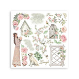 Stamperia House of Roses Rub-On 15,5x15,5cm Assortment (6pcs) (DFLRBX13)