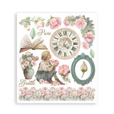 Stamperia House of Roses Rub-On 20,5x23cm Assortment (6pcs) (DFLRBXG06)