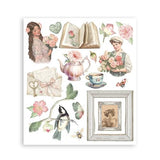 Stamperia House of Roses Rub-On 20,5x23cm Assortment (6pcs) (DFLRBXG06)