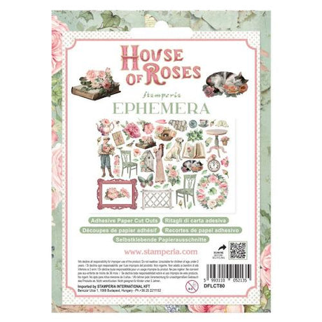 Stamperia House of Roses Ephemera (46pcs) (DFLCT80)