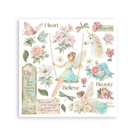 Stamperia Wonderland Rub-On 15,5x15,5cm Assortment (6pcs) (DFLRBX15)