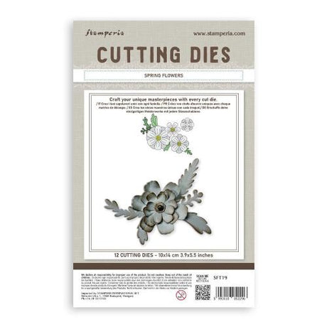 Stamperia All Around A6 Cutting Dies Spring Flowers (SFT19)