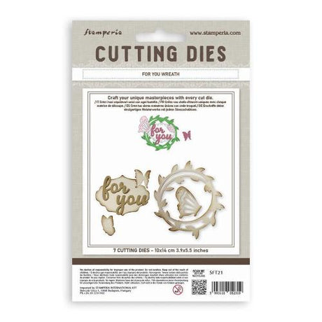 Stamperia All Around A6 Cutting Dies For you Wreath (SFT21)