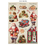 Stamperia Classic Christmas Junk Journal Stickers, Backgrounds, Cut-Outs (SBJK23)