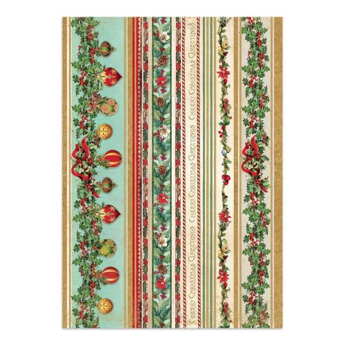 Stamperia Classic Christmas Junk Journal Stickers, Backgrounds, Cut-Outs (SBJK23)