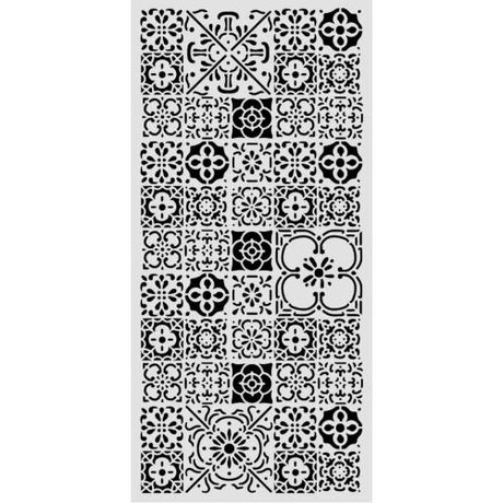 Stamperia All Around Thick Stencils 12x25cm Tile (KSTDL160)