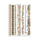 Stamperia Symphony A5 Washi Pad (8pcs) by Sara Alcobendas (SBW34)