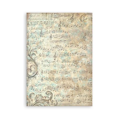 Stamperia Symphony A5 Washi Pad (8pcs) by Sara Alcobendas (SBW34)
