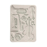 Stamperia Symphony A4 Silicon Mould Musical Instruments by Sara Alcobendas (KACMA615)
