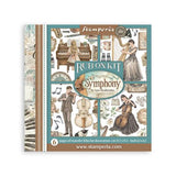 Stamperia Symphony Rub-On 15,5x15,5cm Assortment (6pcs) by Sara Alcobendas (DFLRBX16)